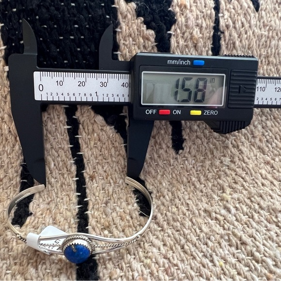 ❤️ Signed Esther White Native Made Adjustable Stackable Cuff Bracelet 9.6 Gms - Picture 11 of 14